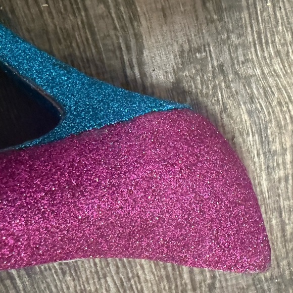 Pour La Victoire size 10 GUC some missing sparkles see pics- ultra glittery - Picture 12 of 16